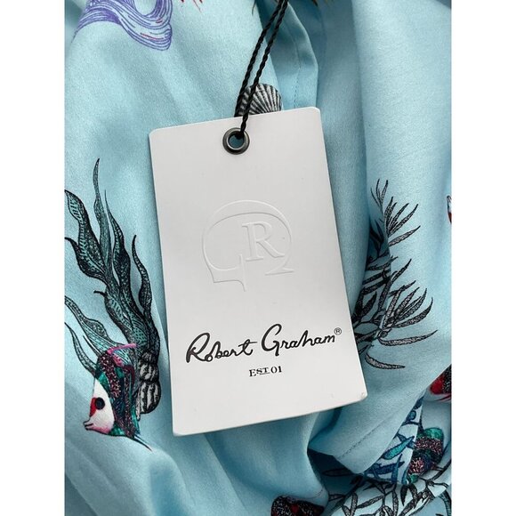 Robert Graham Priscilla Long Sleeve Button Front Tropical Fish Shirt NWT Small - Picture 10 of 12